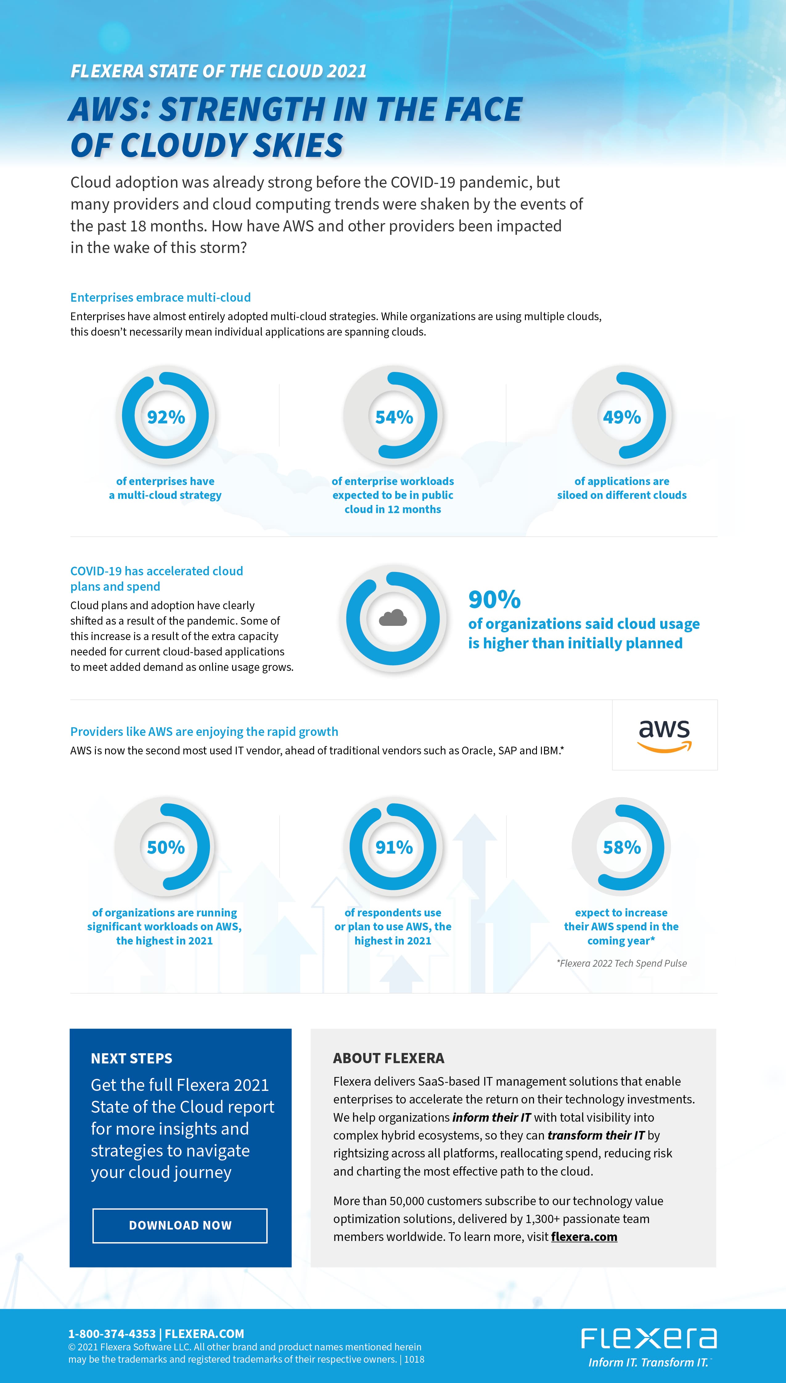 AWS: Strength in the Face of Cloudy Skies Infographic