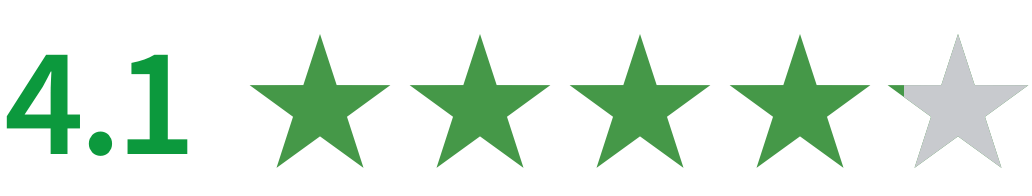 4.1 stars on Glassdoor