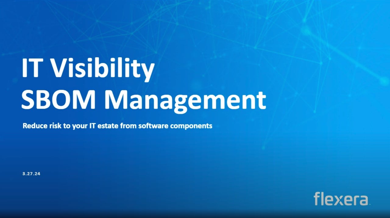 SBOM Management reduces risk and increases software reliability