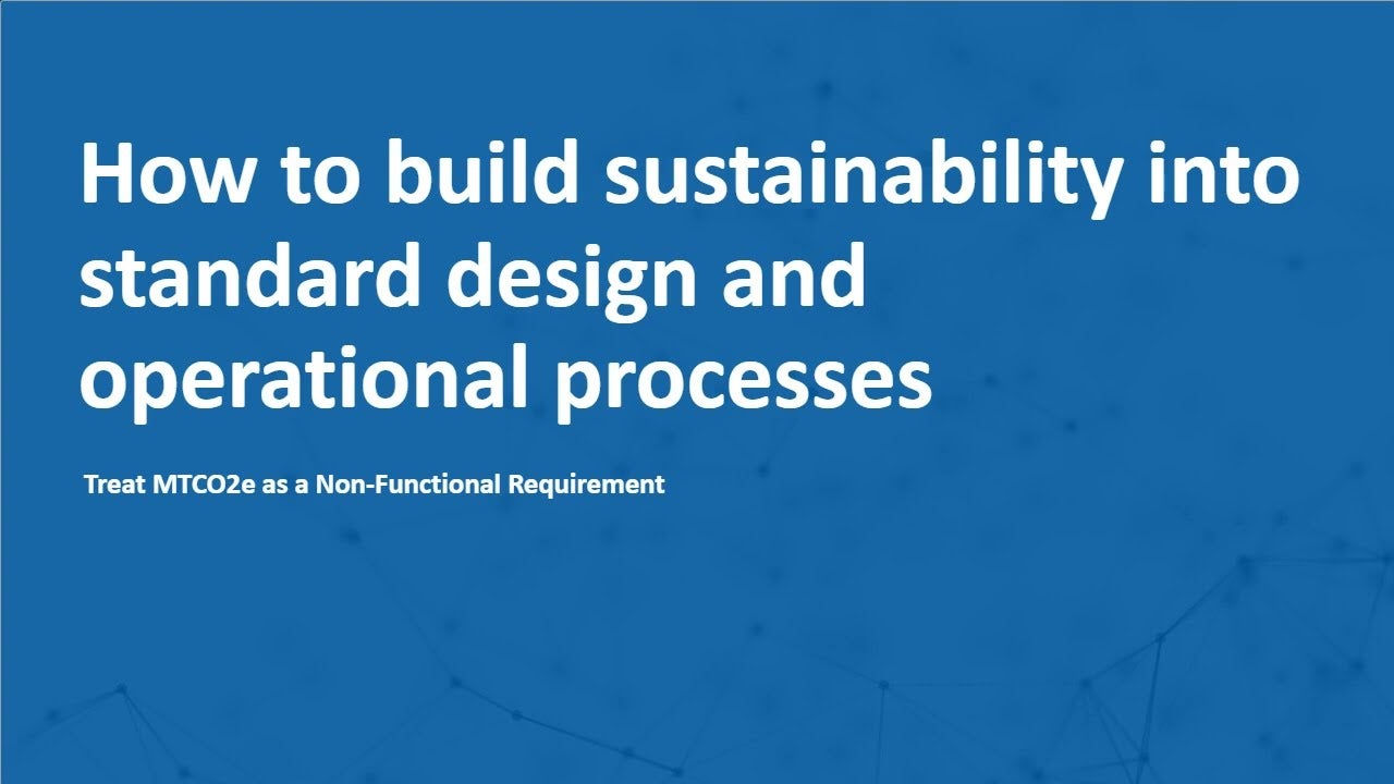 Sustainability and GreenOps: Create a roadmap for success