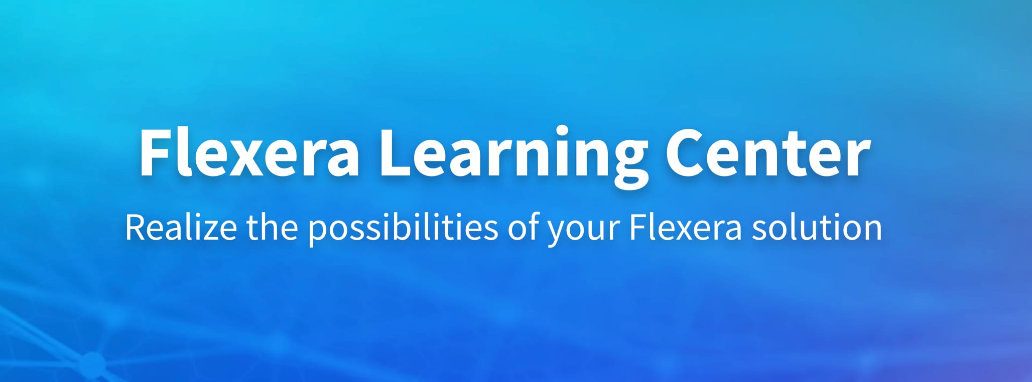 Flexera Learning Center